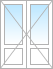Штульповая балконная дверь