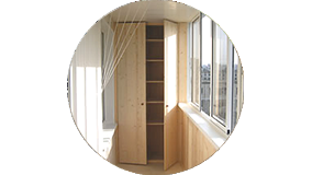 Встроенный Шкаф на балкон